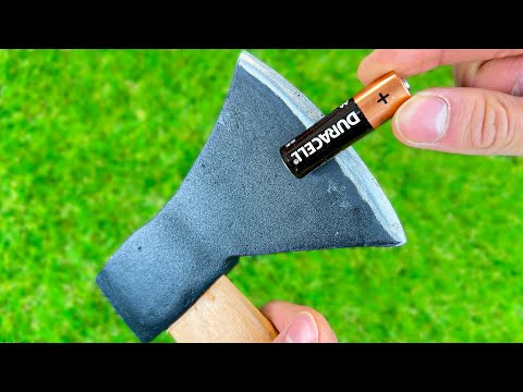 Easy Way to Sharpen Axe Like a Razor! Idea Surprised the Experienced Woodcutter!