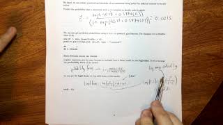 STAT 213 Odds in Logistic Regression