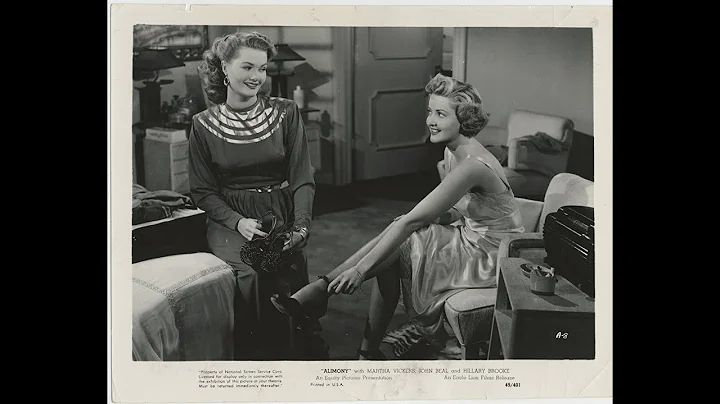 Alimony (1949) - FULL Movie - Martha Vickers, John...