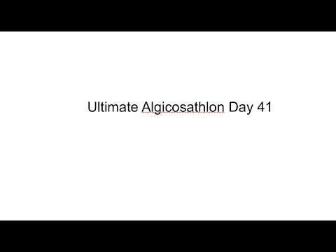 Ultimate Algicosathlon Day 41