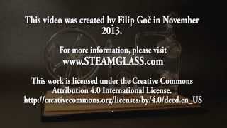 Amazing Glass Steam Engine; a handmade piece of art.