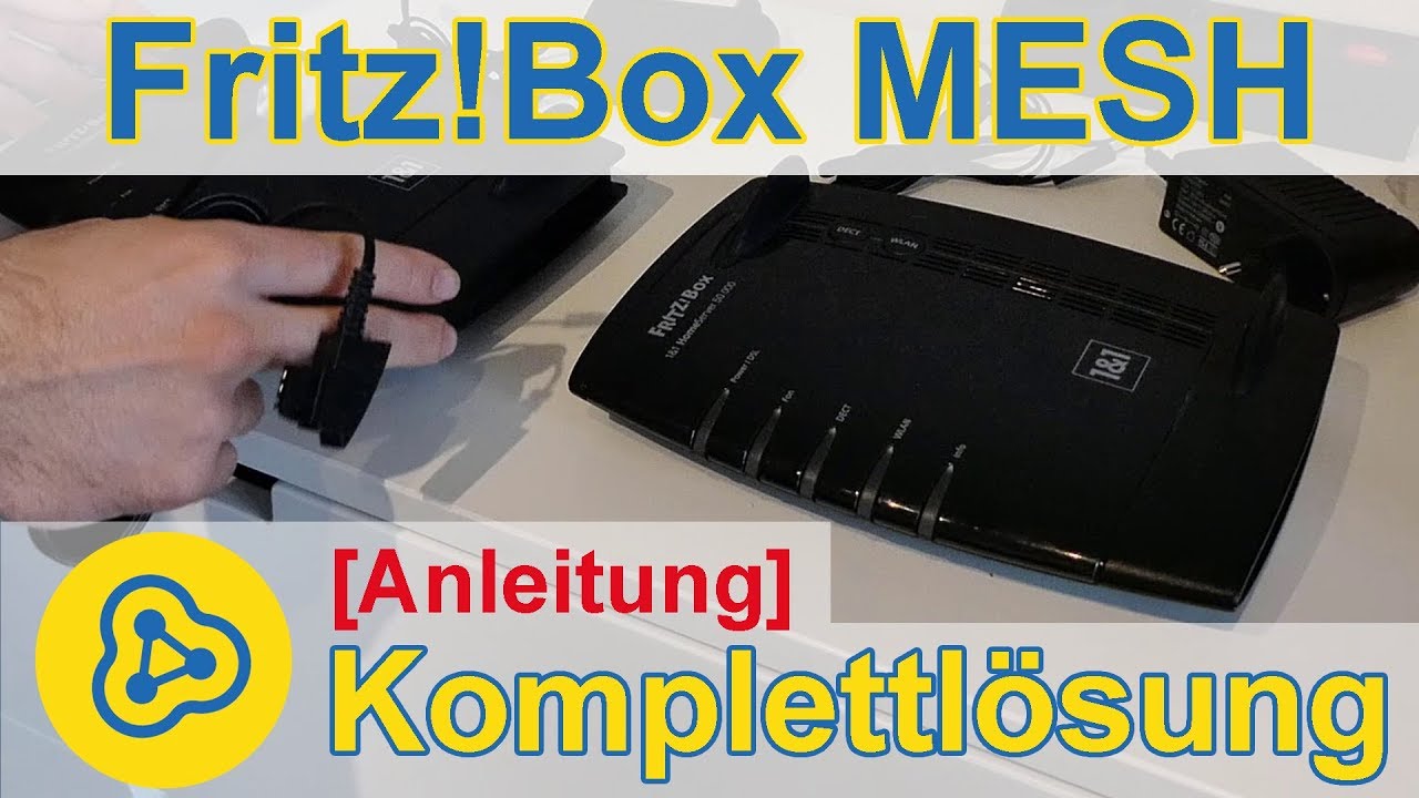 Koken ondersteuning rust Fritz!Box als MESH WLAN Repeater über Kabel (LAN) einrichten - YouTube