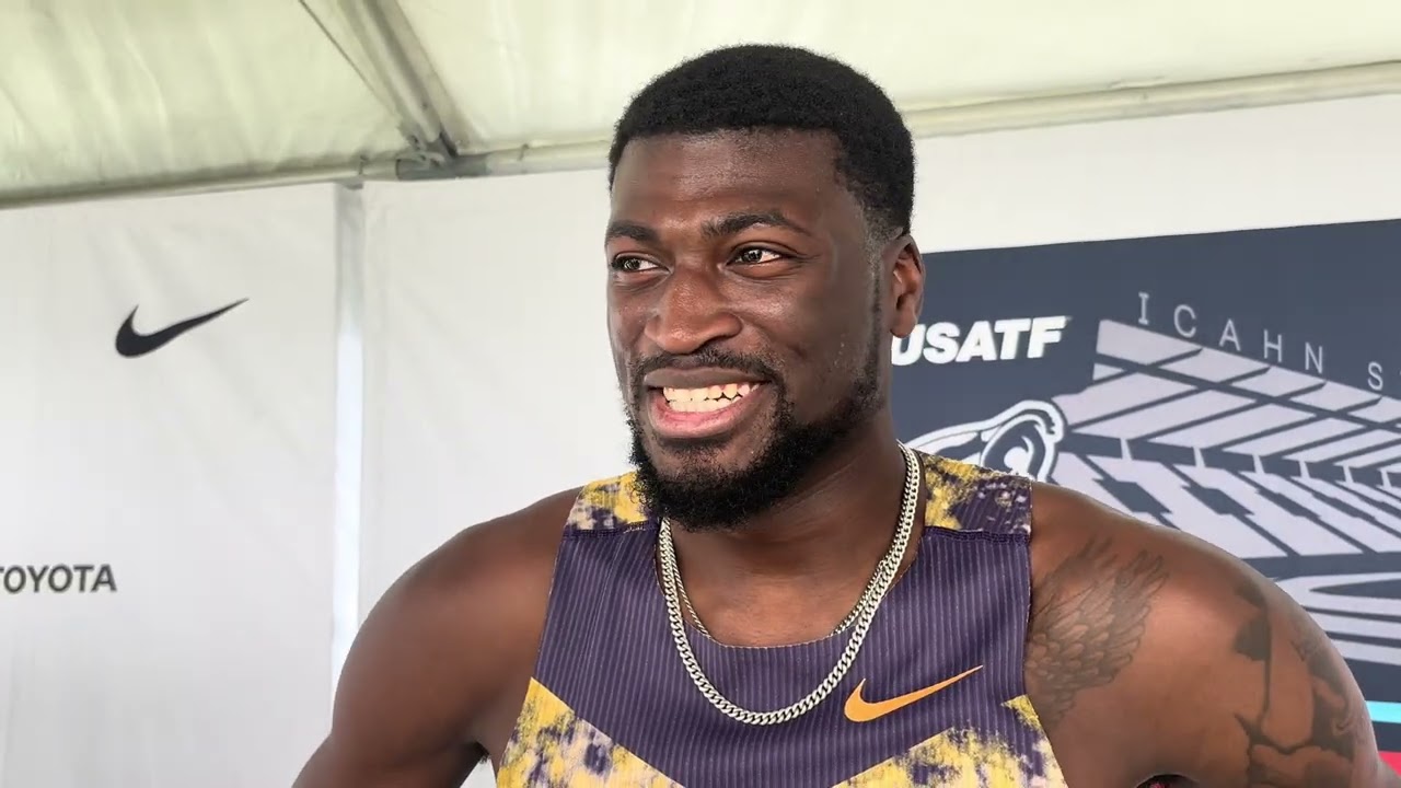 Cordell Tinch After Long Jump 110H Double At USAs, Talks Goals for 2026 Season