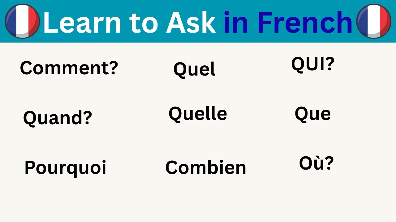 Ask & Answer in French Like a Native! | 100 French Phrases with English ...