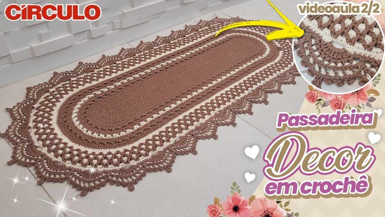 ✨ Impressionante PADRÃO! Passadeira Decor em Crochê 2/2 😍