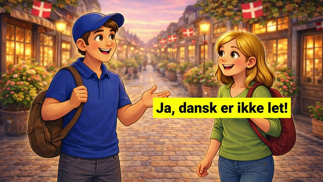 Easy Danish Conversation with subtitles | Simple Dialogue for Beginners