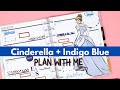 PLAN WITH ME | CINDERELLA + INDIGO BLUE | NEW HAPPY PLANNER SPRING STICKERS | CLASSIC HORIZONTAL