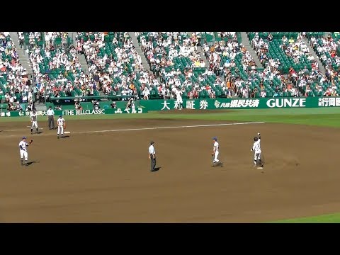 広陵・中村奨成、２点タイムリーヒット。対聖光学院。第99回全国高校野球選手権大会