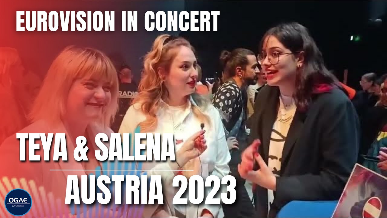 OGAE Greece interviews Teya & Salena 🇦🇹 || Eurovision In Concert 2023 ...