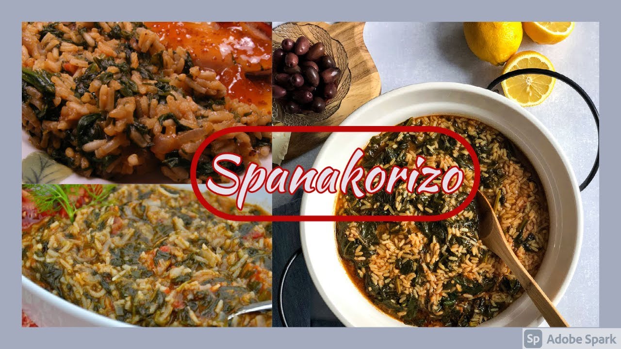 Best Spanakorizo - Greek spinach and rice side dish or stuffing.