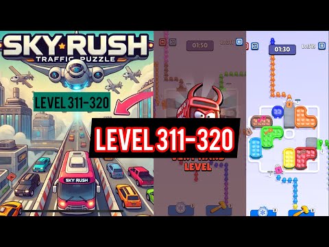 Sky Rush : Traffic Puzzle Level 311-320 Walkthrough