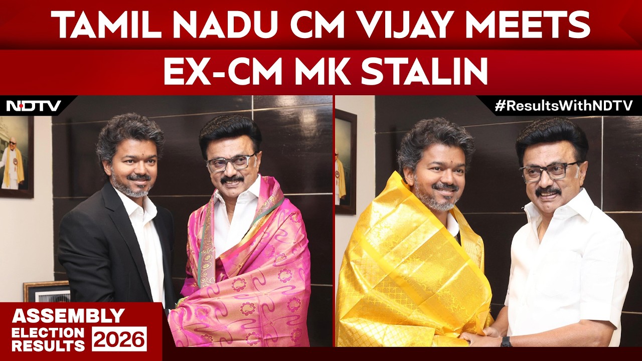 Vijay Meets Stalin | Tamil Nadu Chief Minister Vijay Meets Ex-CM MK ...