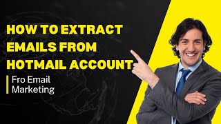 How to extract email from hotmail? Hotmail Email Address Extractor Software. screenshot 1