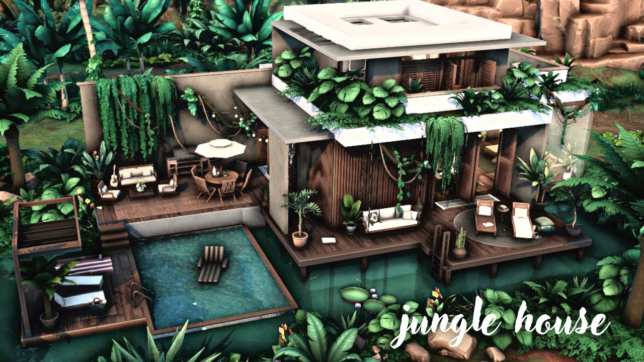 jungle house | The Sims 4 | speed build