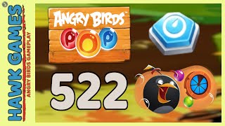 Angry Birds Stella POP Bubble Shooter Level 522 - Walkthrough, No Boosters