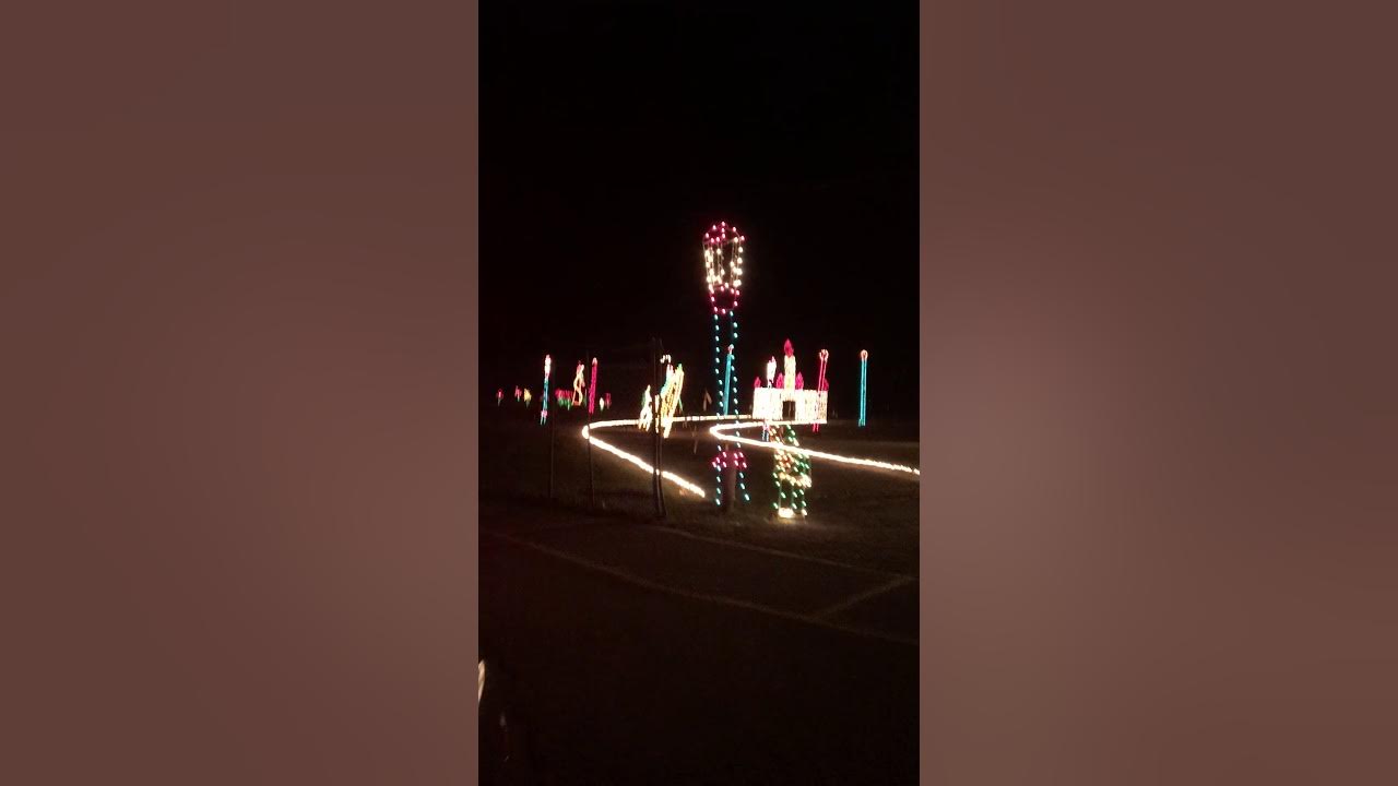 Christmas lights at . Bluefield City Park YouTube