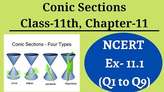 Conic Sections || Class 11th Chapter 11 Lecture 1 || Equation of Circle || NCERT Ex 11.1 [Q1 to Q9]