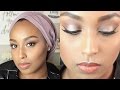 Soft &amp; Neutral Halo Eye Makeup | Aysha Abdul