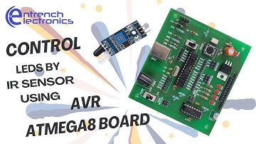Controlling LEDs by IR using AtMega8 Development Board #atmega8 #techtutorial #projects
