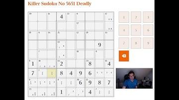 Solving the Deadly Killer Sudoku in The Times on 30 Sept