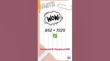 How to Square Numbers Ending in 5 Instantly!