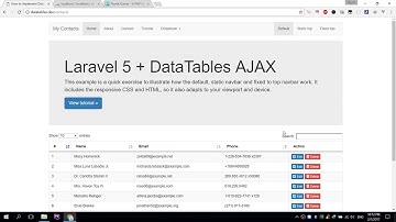 How to implement DataTables Ajax with Laravel 5
