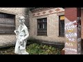 Заброшенная белорусская школа со статуями