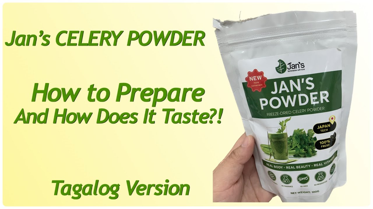 JAN’S CELERY POWDER HOW DOES IT TASTE YouTube