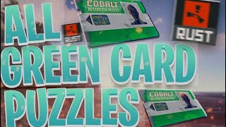 All Green Key Card puzzles in rust step by step guide