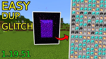 EASY DUPLICATION GLITCH 1.19.51 (Bedrock/java/mcpe/ps4/xbox)
