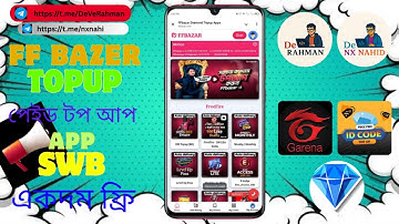 Top Up App Swb file Free| How To Make Free Fire Top Up App Project | FF Bazar Top Up| Sketchware Pro