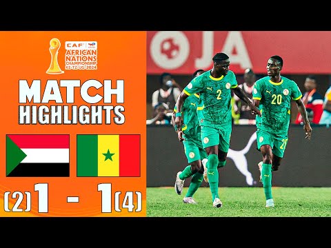 Sudan Vs Senegal 1 1 PEN 2 4 Highlights CAF African Nations Championship 2024 Senegal Sudan