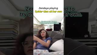 She’s playing Spider-Man… while dating Spider-Man 😭 #zendaya #tomholland #celebrity
