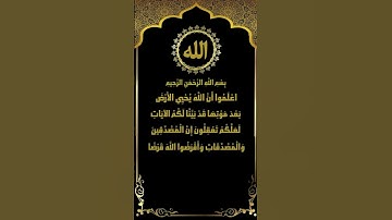 وأقرضوا الله قرضًا حسنًا.. سورة الحديد (17-18) تلاوة خاشعة للشيخ ياسر سلامة