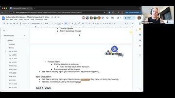Kubernetes SIG Release for 2025-09-18