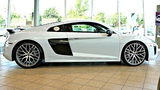 2017 Audi R8 V10 Plus in Suzuka Gray with Red Interior - in 4K Ultra HD