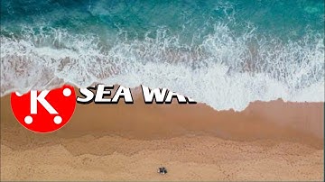 Kinemaster text under sea waves transition | how to make sea waves name text in kinemaster
