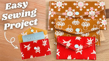 Quick and Easy Snap Pouch Tutorial - Perfect as a Gift Card Holder