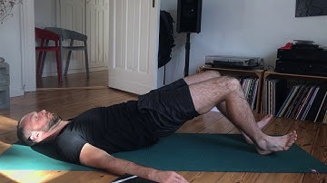 Glute bridge, hook lying position