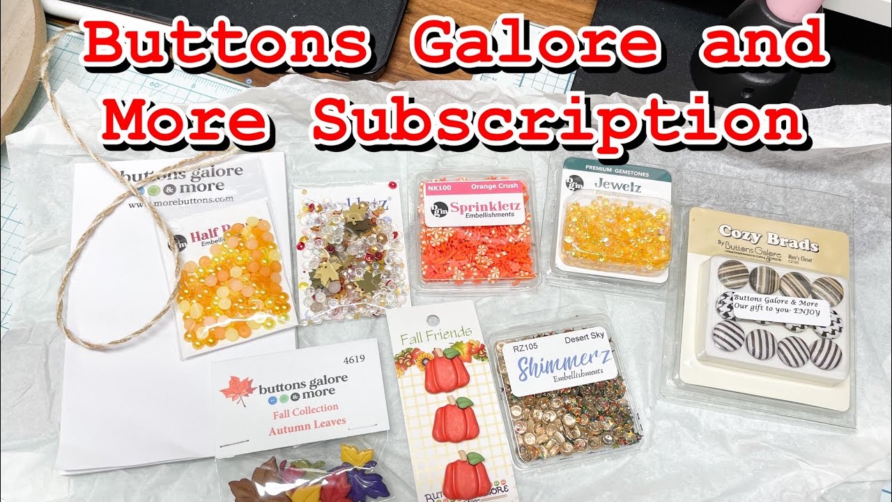 Buttons Galore and More Subscription Box Opening YouTube