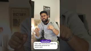 Personal Phone For Work Duties?