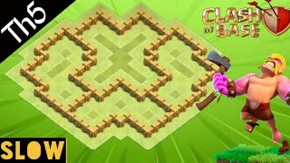 Clash of Clans TH5 Skull Base (Slow Build)