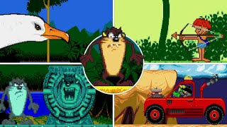 Taz-Mania Genesis All Bosses No Damage, Hard