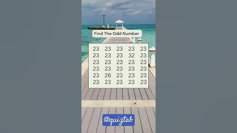 Find the different odd number challenge #quiz #evennumber #numberwonders #oddnumber #saturdayquiz