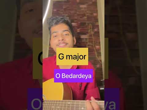 O Bedardeya Guitar Chords | Arijit Singh | Easy Guitar Lesson #shorts