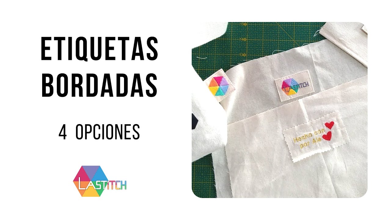 ETIQUETAS BORDADAS - Sácale provecho a tu bordadora