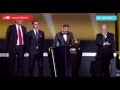 Messi escupe a Cristiano Ronaldo en la gala del FIFA Balón de Oro 2013