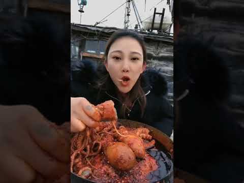 asmr#94#asmr シチュボイス#샤오위 먹방# 먹방# asmr シャンプー#eating show#mukbang#seafood#chinese eating#short