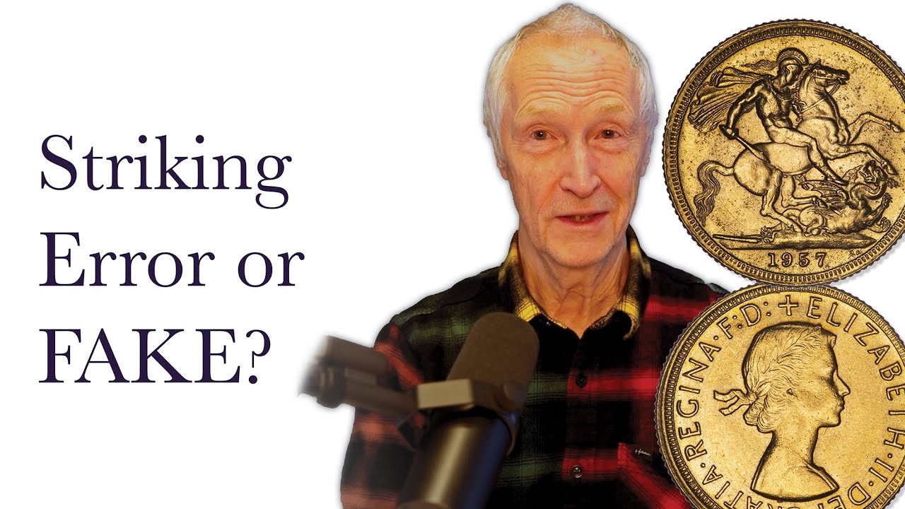 Золотой соверен 1957 года — ошибка чеканки или ПОДДЕЛКА?