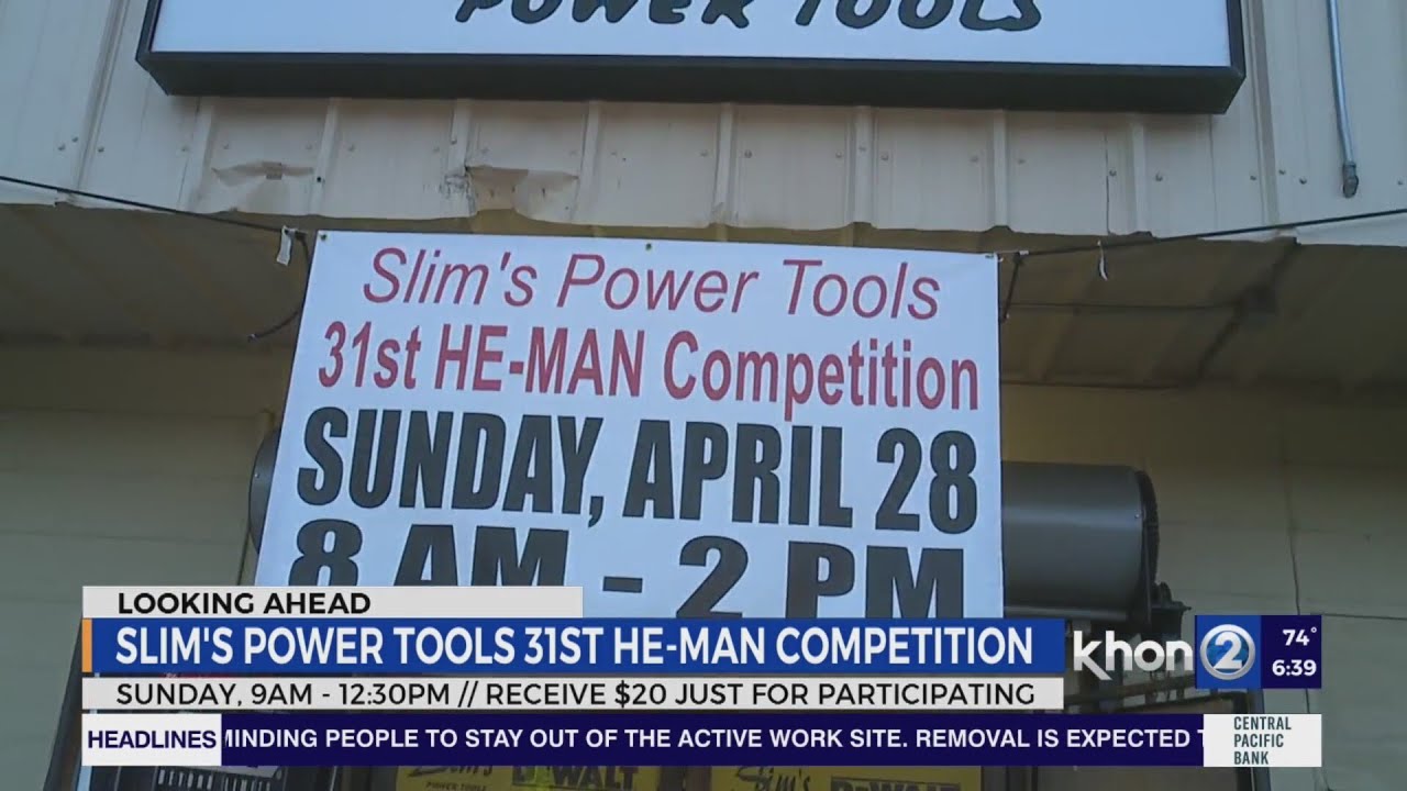 Power up your weekend 31st He Man Competition bringing deals drills